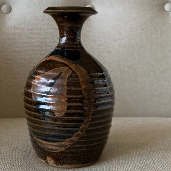 Hand Crafted Other - Vintage Vase Handmade Glazed Studio Pottery Signed Ceramic